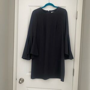 Calvin Klein Dark Gray Bell Sleeve Dress
